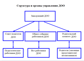 Структура и органы управления ДОО
